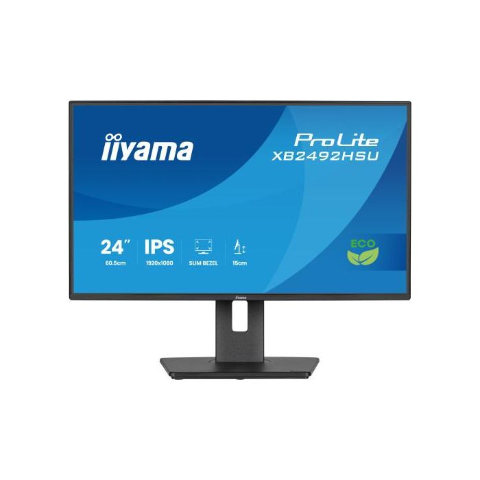Monitor Iyama Prolite Xb2492Hsu-B1, 61 Cm (24"), 1080 X 1920 Pixeles, Quad Hd, Led, 3 Ms, Negro 2