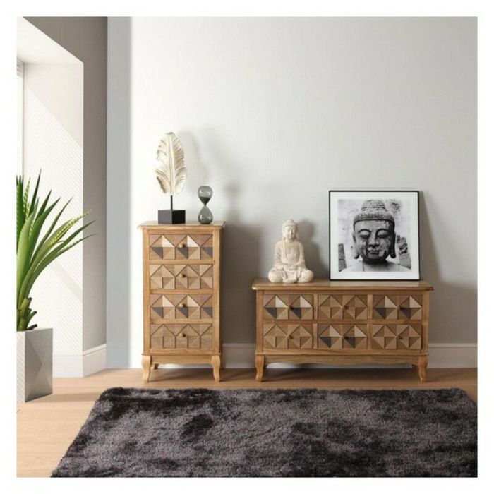Figura Decorativa Versa Negro 8 x 56 x 18 cm 1