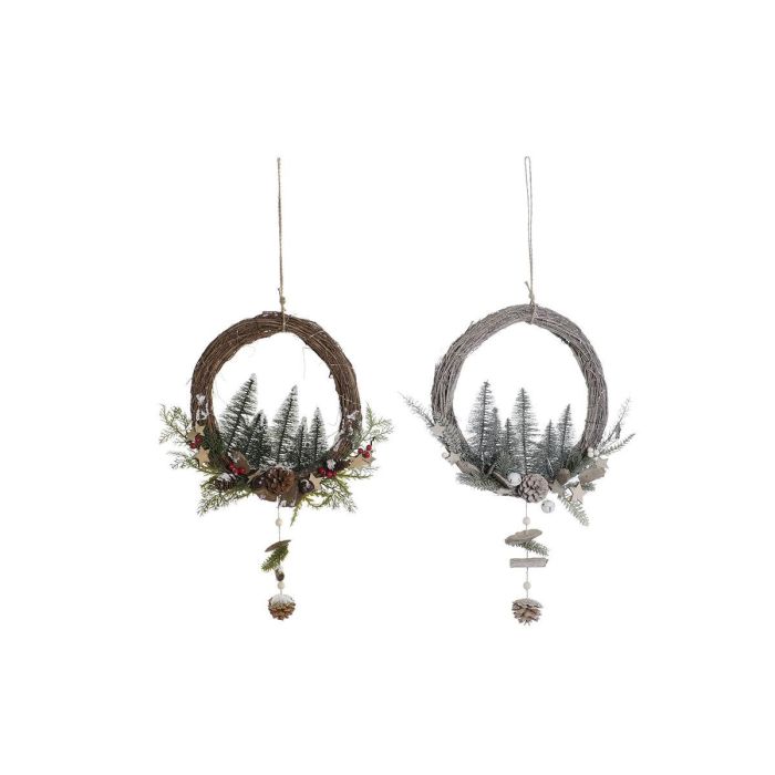 Decoracion Colgante Navidad Alpina DKD Home Decor Multicolor 11 x 65 x 40 cm (2 Unidades) 1 Decoracion Colgante Navidad Alpina DKD Home Decor Multicolor 11 x 65 x 40 cm (2 Unidades) 1