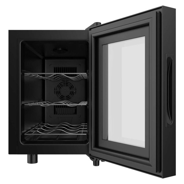 Cecotec Vinoteca GrandSommelier 600, 6 botellas, termoeléctrica, acero inoxidable, LED, negro 2
