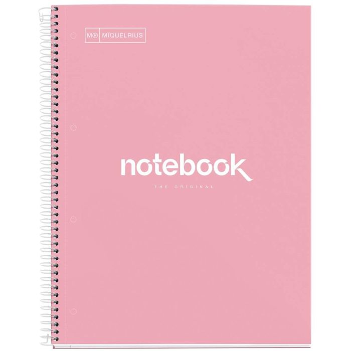 Miquelrius Cuaderno espiral Emotions A4, tapa forrada, 80 hojas 90g/m², microperforado, cuadro 5 mm 0 Miquelrius Cuaderno espiral Emotions A4, tapa forrada, 80 hojas 90g/m², microperforado, cuadro 5 mm 0