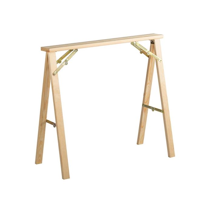 Astigarraga kipli Caballete Plegable Pino Macizo Madera Clara 73,5x79,5x40cm Resistencia 250kg Uso Profesional y Doméstico