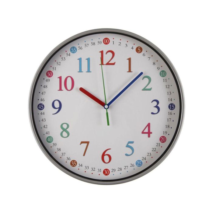 Reloj de Pared Versa Multicolor Plástico 30 x 30 x 4,5 cm 0 Reloj de Pared Versa Multicolor Plástico 30 x 30 x 4,5 cm 0