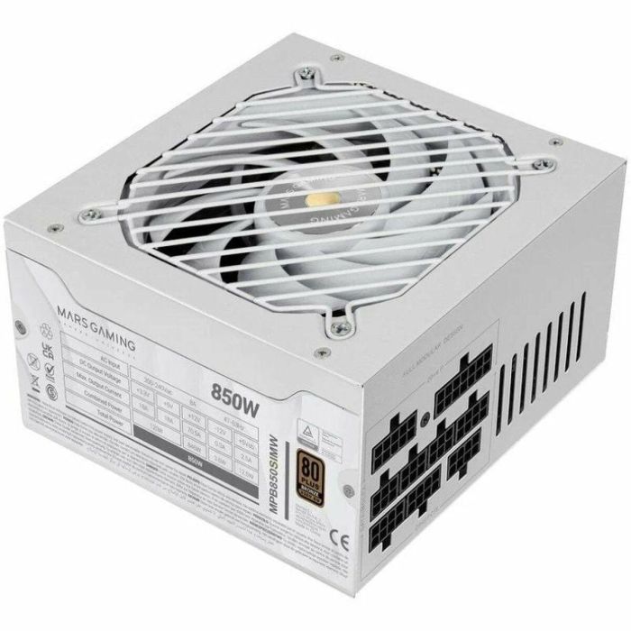 Fuente de Alimentación Mars Gaming MPB850SIMW ATX 850 W 80 Plus Bronze Fuente de Alimentación Mars Gaming MPB850SIMW ATX 850 W 80 Plus Bronze