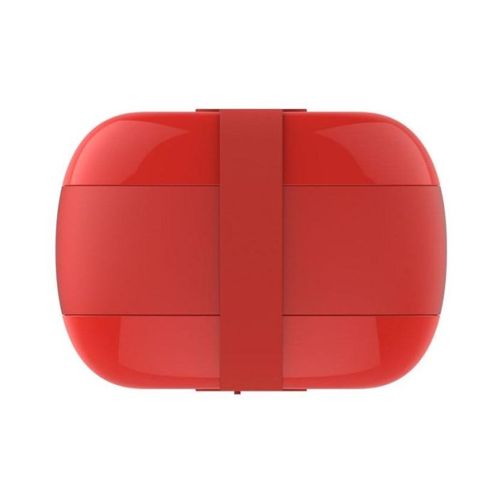 Alessi SA02 R FOOD Fiambrera de Resina Roja con Tres Compartimentos 3 Alessi SA02 R FOOD Fiambrera de Resina Roja con Tres Compartimentos 3
