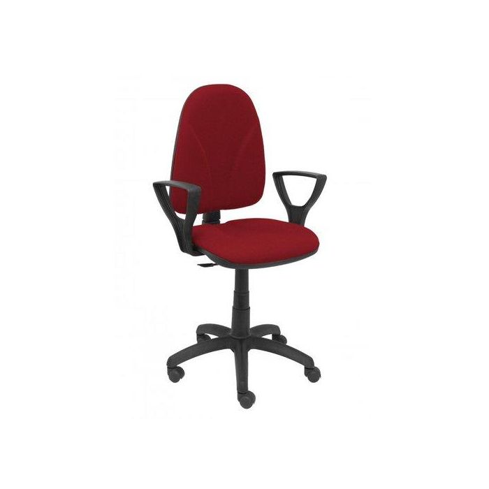 Silla Piqueras Y Crespo Algarra Cp Brazos Fijos Mecanismo Contacto Permanente Con Regulacion De Profundidad Ruedas Nylon Tapizado Bali Granate