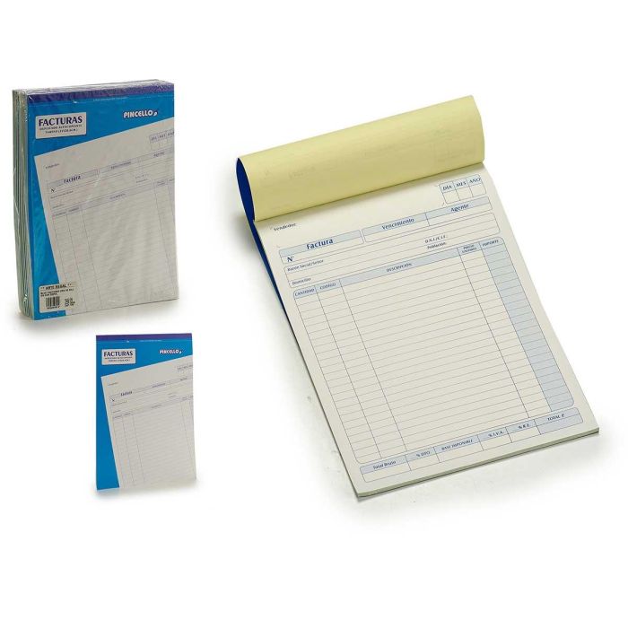 Pincello Bloc Facturas Gra 50 Hojas Con Copia, 21x28.5 cm (36 Unidades) Pincello Bloc Facturas Gra 50 Hojas Con Copia, 21x28.5 cm (36 Unidades)