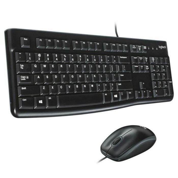 Logitech Mk120 Teclado y Mouse Óptico, Escritura Cómoda y Silenciosa