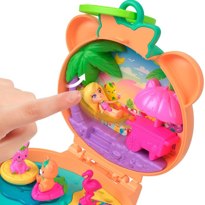 Mattel Cofre Osito De Peluche Polly Pocket Jkc79 Muñeca Accesorios 3