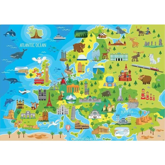 Puzzle 150 piezas mapa europa 2 Puzzle 150 piezas mapa europa 2