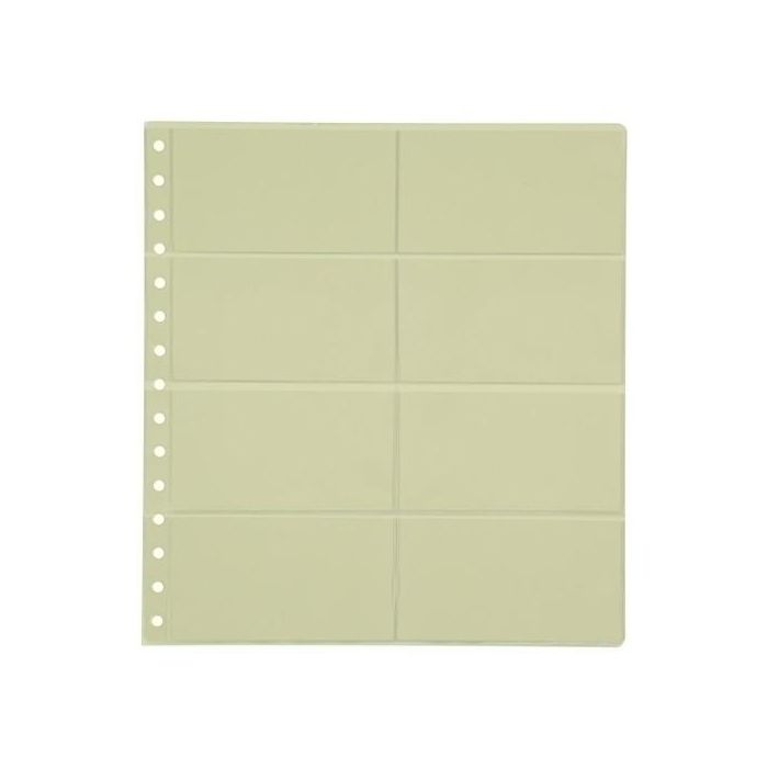 Funda Para Album De Sellos Pardo 2 Lam.Transp.De 8 Dptos. (Set de 10)