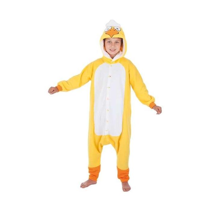 Creaciones Llopis Disfraz Infantil Pollo Divertido talla 7-9 años Mono con Capucha