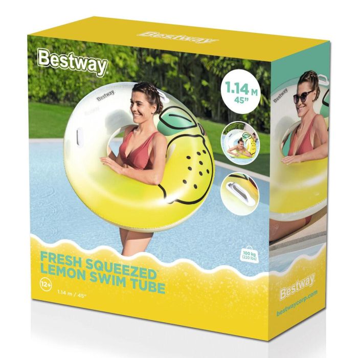 Bestway Flotador Hinchable con Asas Jungla D114 cm +12 Años Playa y Piscina 36448 1 Bestway Flotador Hinchable con Asas Jungla D114 cm +12 Años Playa y Piscina 36448 1