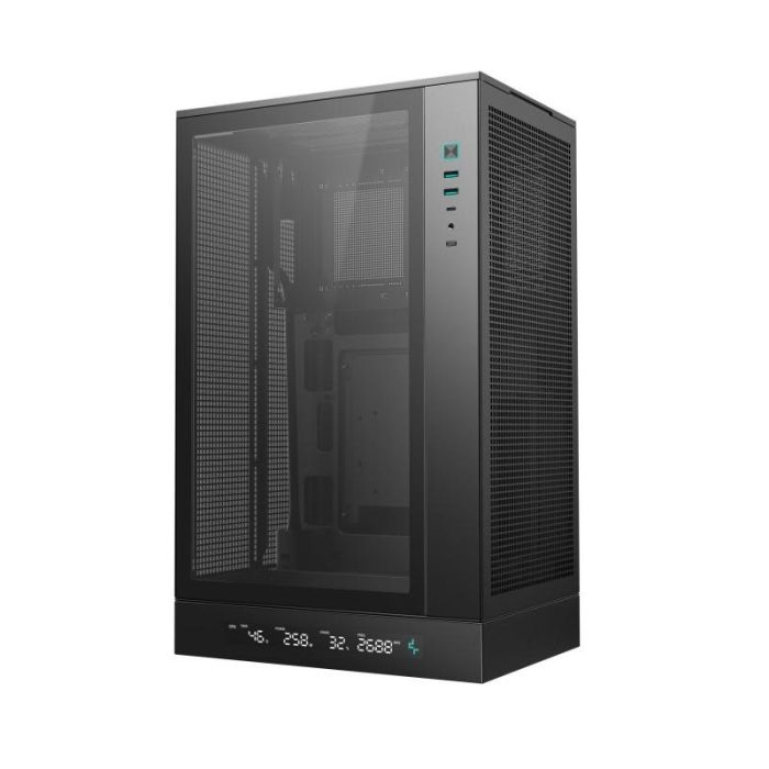 DeepCool CH270 Caja Micro-ATX Semitorre Gaming Digital Negra con Panel Cristal Templado para Placas Micro-ATX/Mini-ITX 2