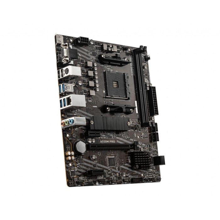 MSI A520M PRO Placa Base micro ATX para AMD Zócalo AM4 Ryzen 3000 con Chipset A520, DDR4, M.2 y Gigabit Ethernet 19