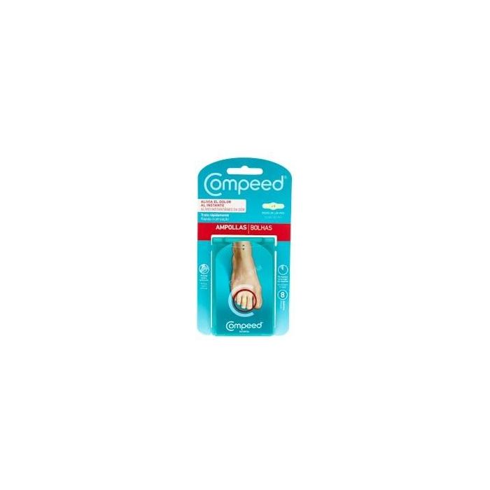 Compeed Ampollas entre dedos pies 8 apósitos, Protectores hidrocoloides para alivio inmediato