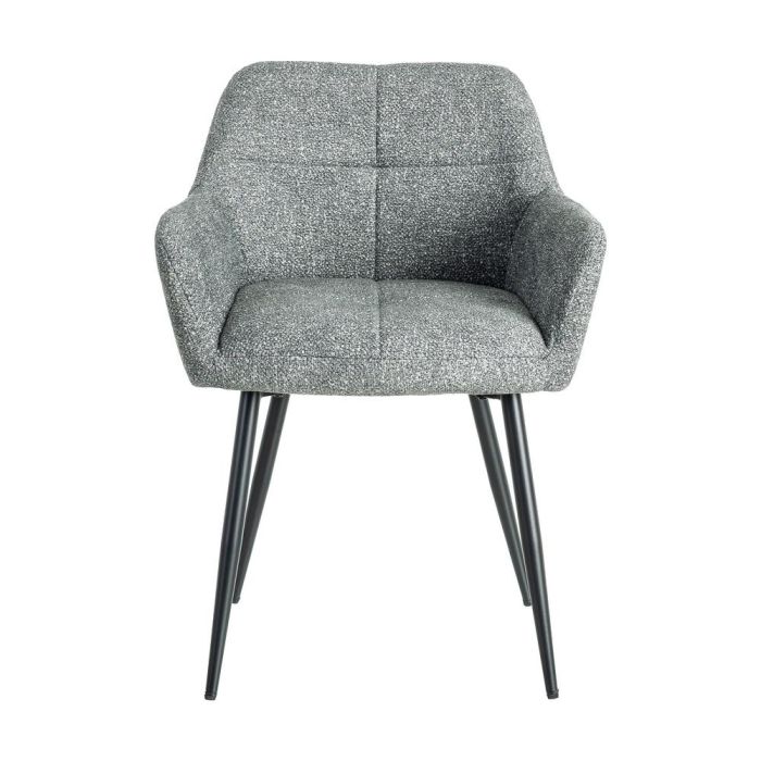 Silla Jaspeado Verde Tejido-Metal 59 X 54 X 81 cm