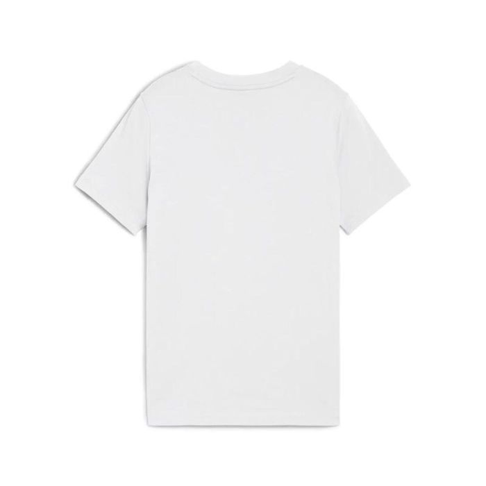 Camiseta de Manga Corta Infantil Puma Essentials Logo Lab B Blanco L 1