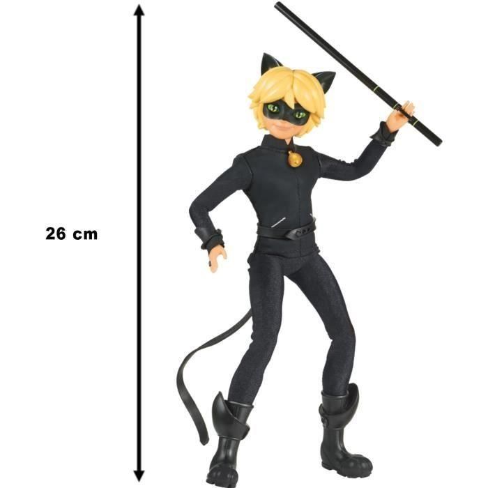 BANDAI Miraculous Ladybug - Muñeca de moda 26 cm: Cat Noir 1 BANDAI Miraculous Ladybug - Muñeca de moda 26 cm: Cat Noir 1