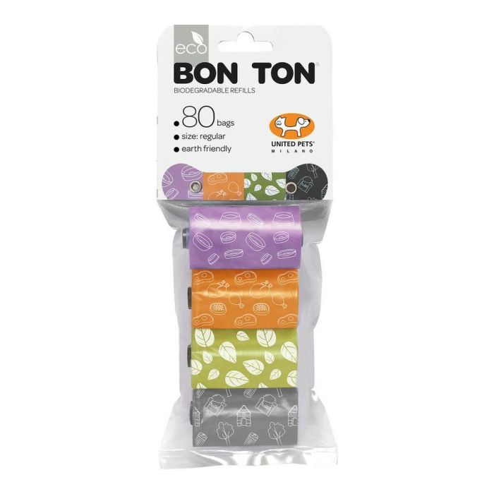 Bolsas higiénicas United Pets Bon Ton Regular Perro Colores surtidos (4 x 20 uds)