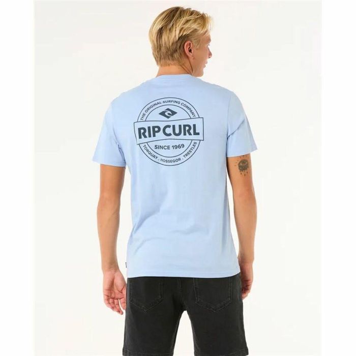 Camiseta de Manga Corta Hombre Rip Curl Staple Tee Azul 2