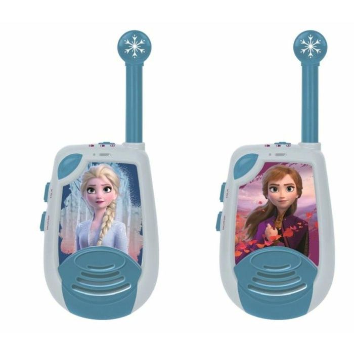 Lexibook Walkie-Talkie 3D La Reina de la Nieve Rango 2 km con Mensajes Morse Diseño 3D