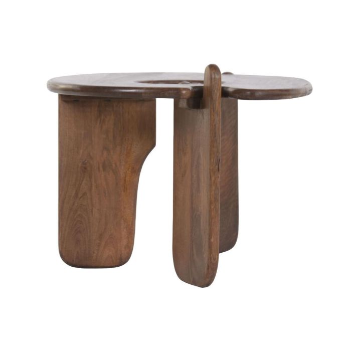 DKD Home Decor Mesa Centro Urban Organdic Marrón de Madera de Mango 90x60x45cm Desmontable 6