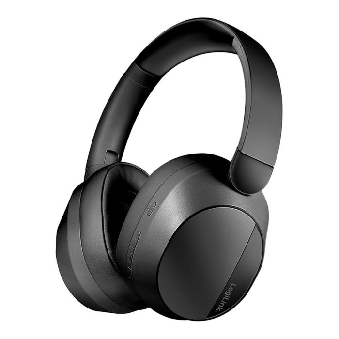 Auriculares plegables negros con bluetooth 6.0, cancelación activa del ruido y micrófono 0 Auriculares plegables negros con bluetooth 6.0, cancelación activa del ruido y micrófono 0