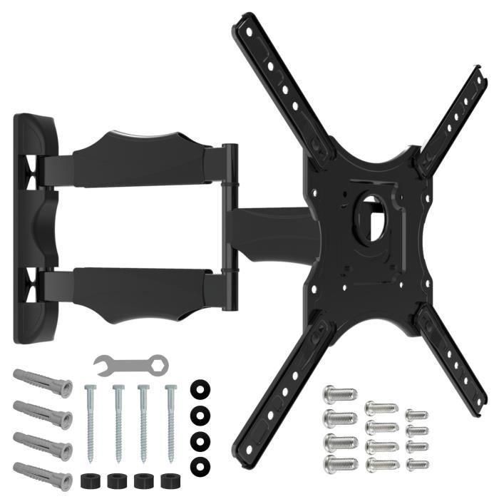 NANOOK Soporte de pared giratorio para televisores de 32 a 55 pulgadas - Inclinable - Soporte de pared para televisores LCD, LED, QLED y OLED NANOOK Soporte de pared giratorio para televisores de 32 a 55 pulgadas - Inclinable - Soporte de pared para televisores LCD, LED, QLED y OLED
