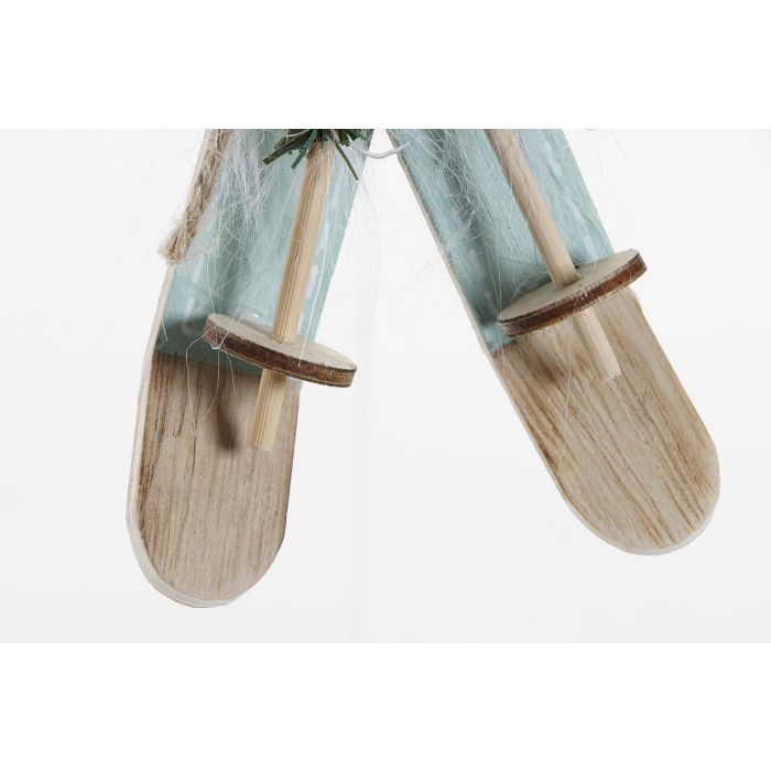 DKD Home Decor Decoración Colgante Navidad Fantasía Madera Diseño Ski Natural Verde Menta 7.5x2.5x17cm (Pack 12) 2 DKD Home Decor Decoración Colgante Navidad Fantasía Madera Diseño Ski Natural Verde Menta 7.5x2.5x17cm (Pack 12) 2