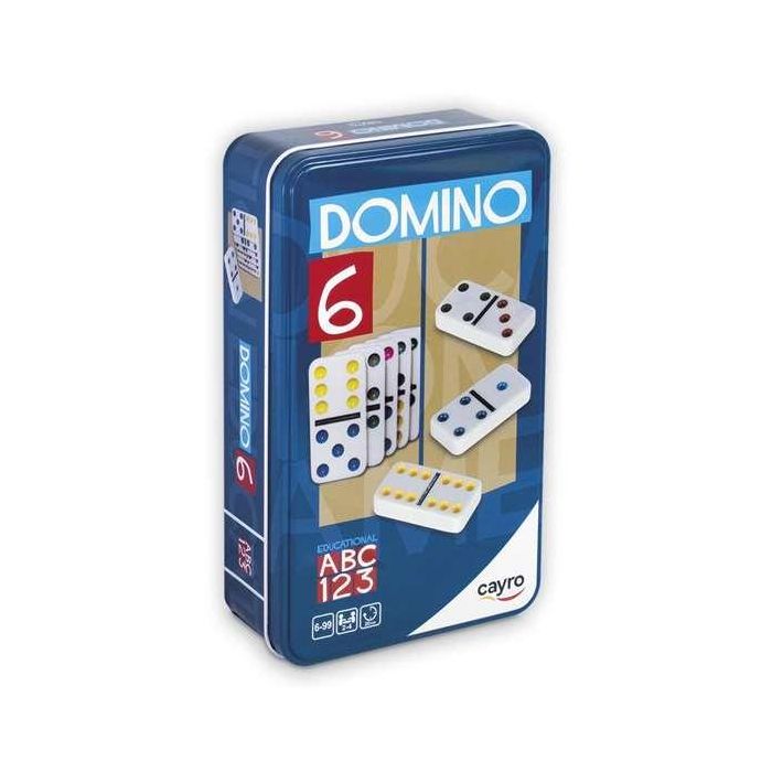 Domino doble 6 colores tamaño pieza 5.1x2.5x0.8 cm Domino doble 6 colores tamaño pieza 5.1x2.5x0.8 cm