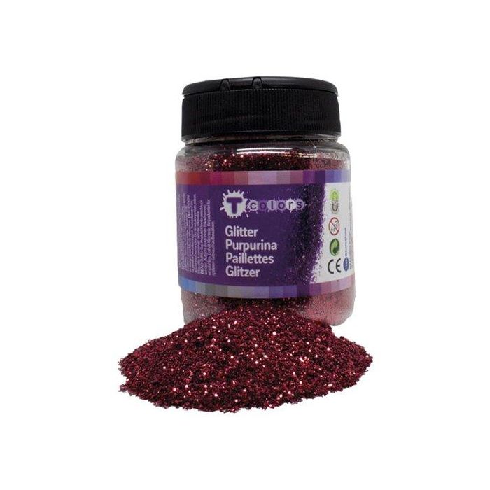 Purpurina Tcolors Bote 130 Ml Rojo