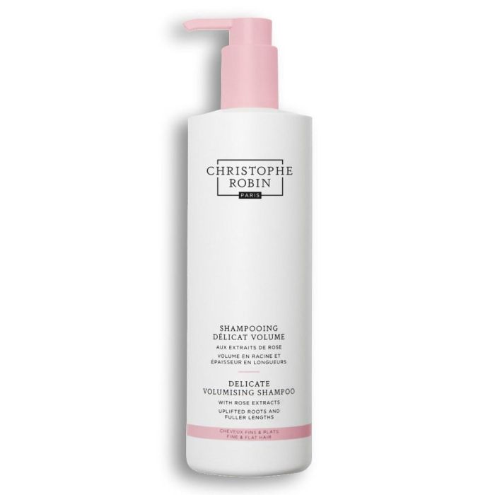Christophe Robin Champú Volume A La Rose 500 ml - Champú Voluminizador para Cabello Fino y Liso con Extractos de Rosa Christophe Robin Champú Volume A La Rose 500 ml - Champú Voluminizador para Cabello Fino y Liso con Extractos de Rosa