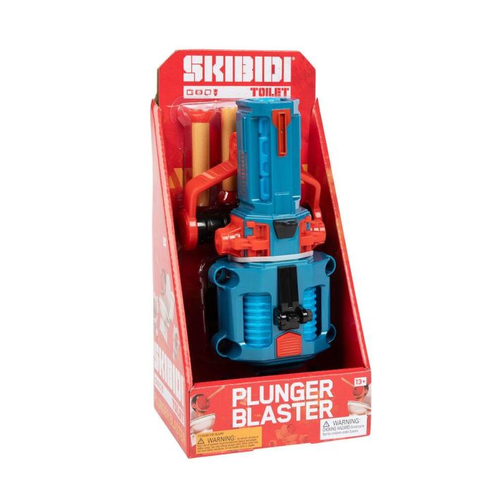 Toy Partner 1420 Skibidi Toilet Plunger Blaster Lanzador de Ventosas de Espuma