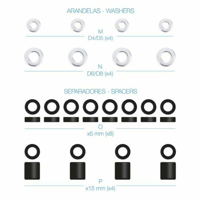 Kit de tornillos TooQ SSK4820 2 Kit de tornillos TooQ SSK4820 2