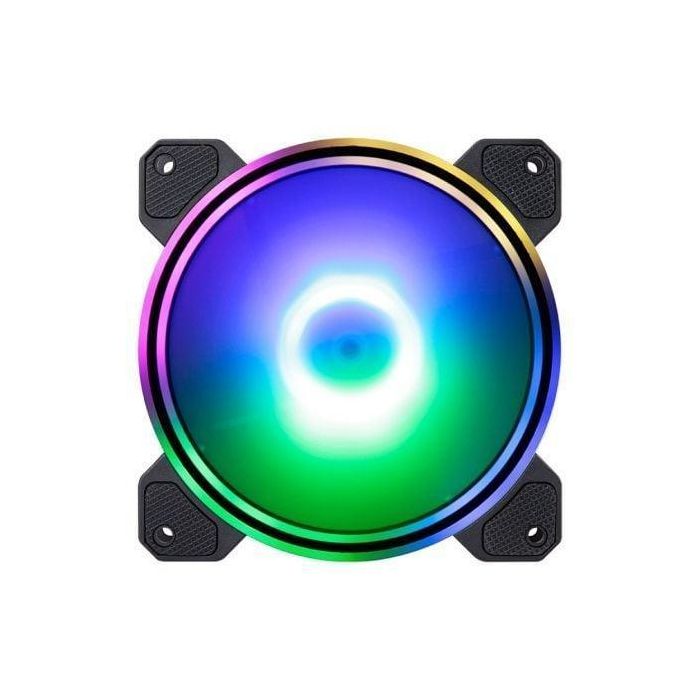 Hiditec VGCH10005 Ventilador N9-ARGB 120mm ARGB Doble Anillo con Cojinete Hidráulico, Silencioso 22 dBA, 40 CFM 1