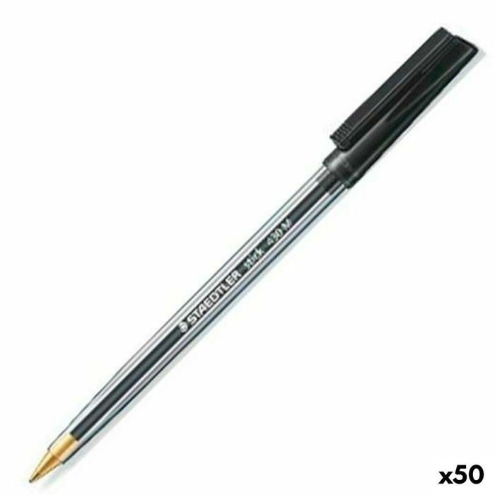 Bolígrafo Staedtler Stick 430 Negro (50 Unidades) 0 Bolígrafo Staedtler Stick 430 Negro (50 Unidades) 0