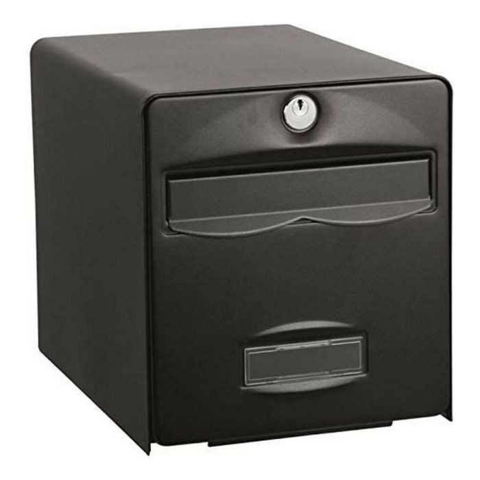 BURG WACHTER Buzón Balthazar en acero galvanizado - 1 puerta - Negro 1 BURG WACHTER Buzón Balthazar en acero galvanizado - 1 puerta - Negro 1