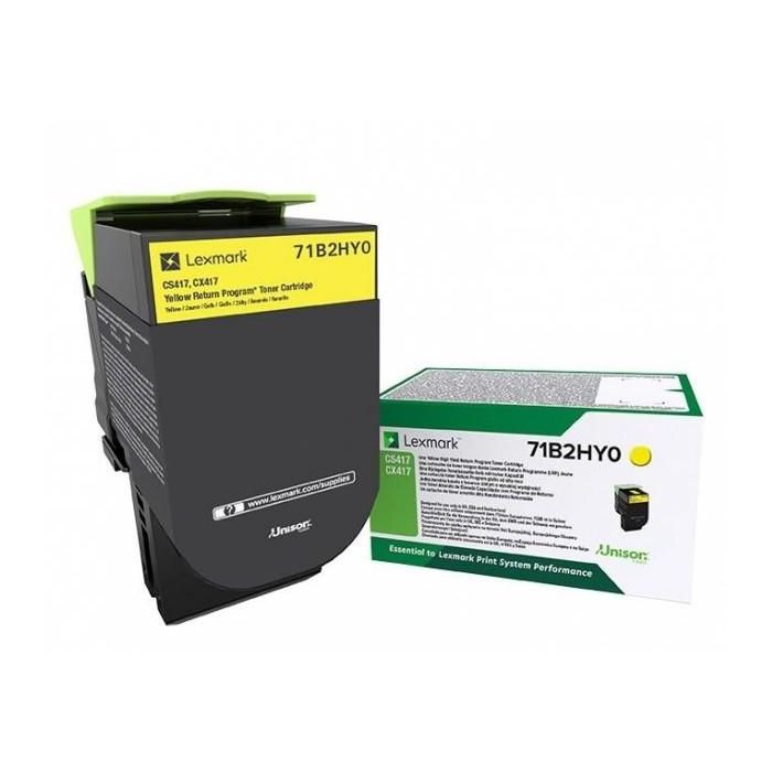 Lexmark Toner Amarillo Cs-Cx 417, 517 - Gran Rendimiento Retornable