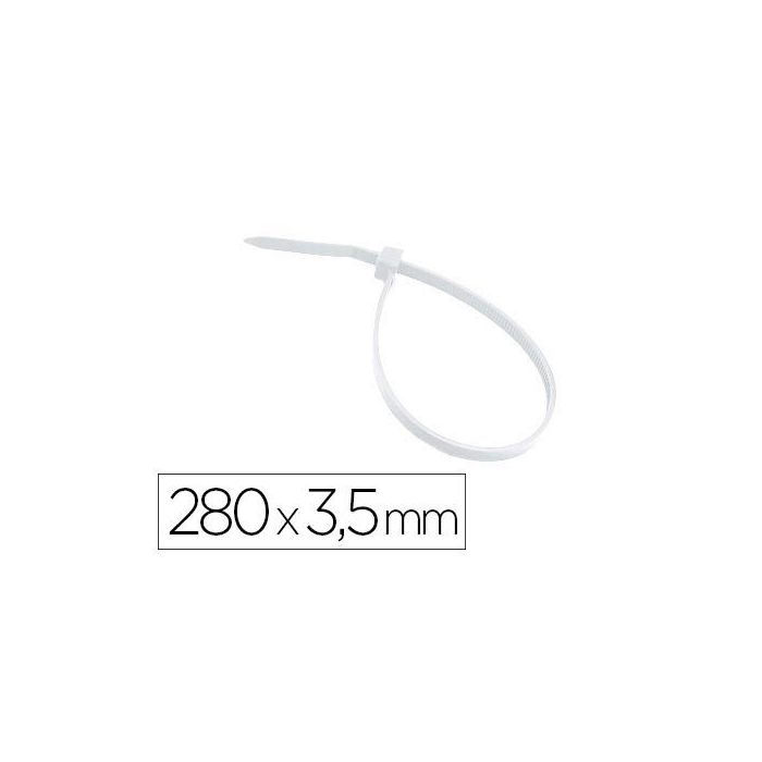 Brida 3M Para Interior Blanca 280x3,5 mm Bolsa De 100 Unidades Brida 3M Para Interior Blanca 280x3,5 mm Bolsa De 100 Unidades