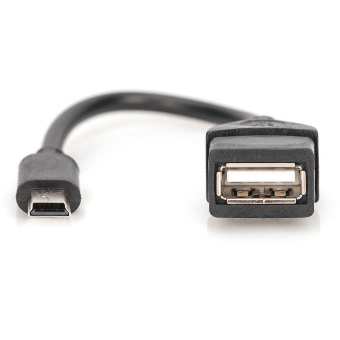 DIGITUS USB 2.0 Adapter OTG. Typ Mini B - A St/Bu 0.2m 2 DIGITUS USB 2.0 Adapter OTG. Typ Mini B - A St/Bu 0.2m 2