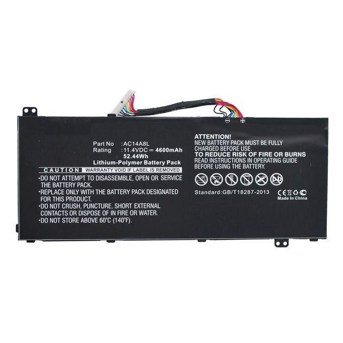 CoreParts Laptop Battery for Acer 52.44Wh Li-Pol 11.4V 4600mAh Black, Aspire V15 Nitro, Aspire VN7, Aspire VN7-571, Aspire VN7-571G, Aspire VN7 CoreParts Laptop Battery for Acer 52.44Wh Li-Pol 11.4V 4600mAh Black, Aspire V15 Nitro, Aspire VN7, Aspire VN7-571, Aspire VN7-571G, Aspire VN7