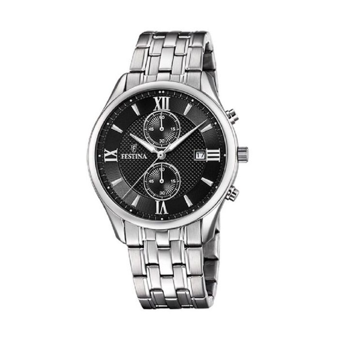 Reloj Hombre Festina F6854/8 Negro Plateado Reloj Hombre Festina F6854/8 Negro Plateado