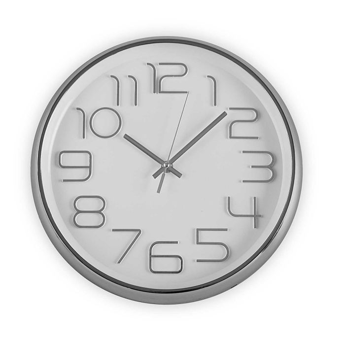 Reloj Cocina Plata 30 Cm. Versa (2 Unidades) Reloj Cocina Plata 30 Cm. Versa (2 Unidades)