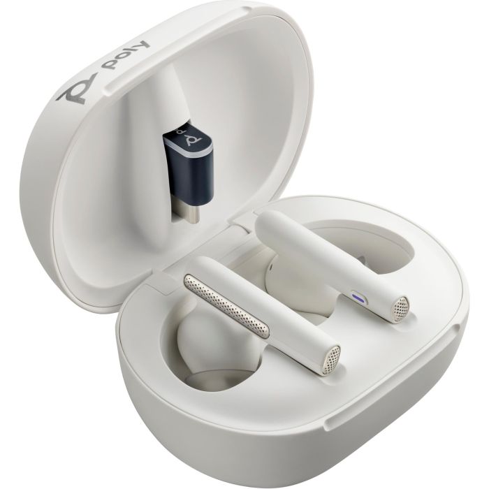 Poly Auriculares Voyager Free 60/60+ (L+R) para Microsoft Teams Blancos - Repuesto para Buds