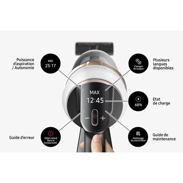 Samsung Aspirador de varilla VS20C85G4TB - 580 W - Azul 2