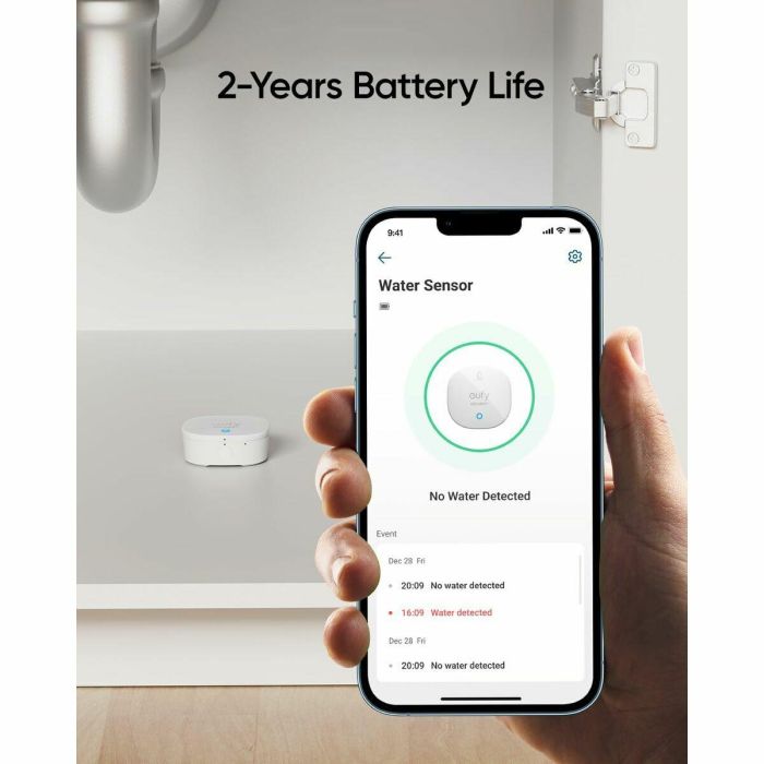 Eufy T89203D1 sensor ambiental para hogares inteligentes Inalámbrico 24 Eufy T89203D1 sensor ambiental para hogares inteligentes Inalámbrico 24