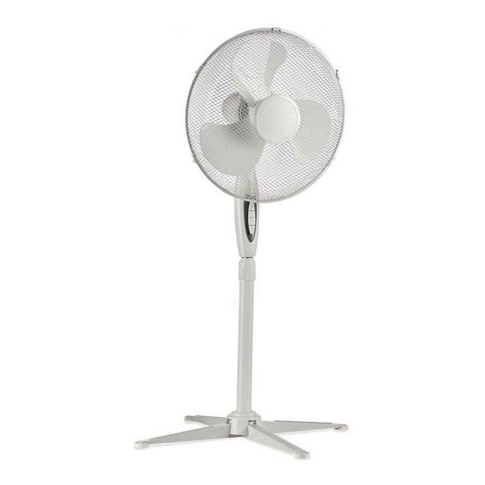 Argon Ventilador de Pie 45W, 60x43x15 cm, 3 Velocidades, Giro 180°, Cabezal Inclinable, Blanco
