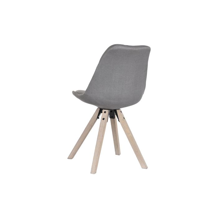 DKD Home Decor Silla Scandi Roble Poliéster Gris Oscuro 84x48x44 cm 6 DKD Home Decor Silla Scandi Roble Poliéster Gris Oscuro 84x48x44 cm 6