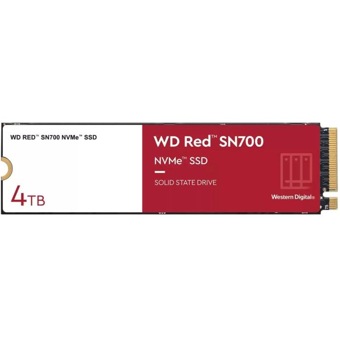 Western Digital WD Red SN700 SSD M.2 4TB NVMe PCIe 3.0 x4 para NAS 3400 MB/s lectura